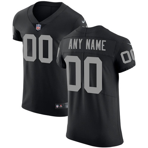 Men's Oakland Raiders Black Team Color Vapor Untouchable Custom Elite NFL Stitched Jersey